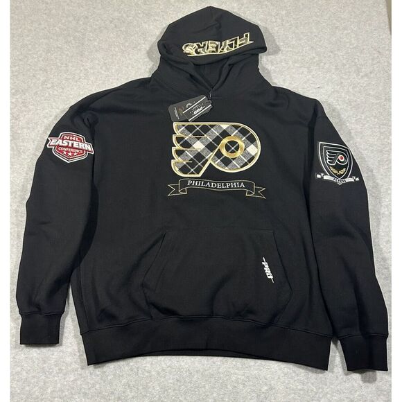 Pro Standard‎ PhiladelphiaFlyersNHL Hoodie Men's Size Large Patches NWT